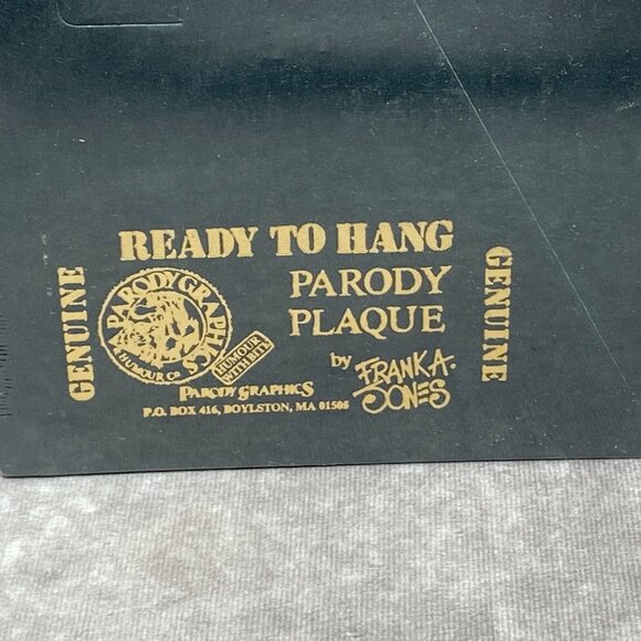 Boat Owners Are Born Commanders Parody Plaque By Frank A. Jones 1982 - Picture 3 of 7